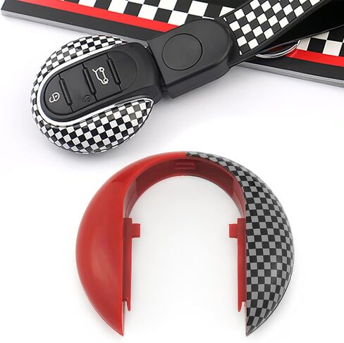 QIDIAN Car Key Shell Fob Case Cover Chain Rope Keychain Slim Design Alloy for Cooper Clubman F54 F55 F56 F57 F60 Countryman in Saudi Arabia