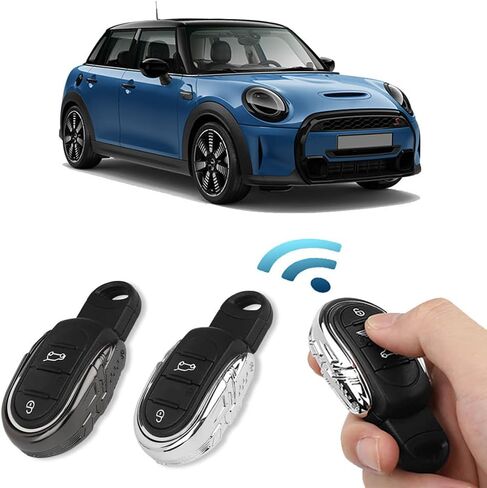 QIDIAN Car Key Shell Fob Case Cover Chain Rope Keychain Slim Design Alloy for Cooper Clubman F54 F55 F56 F57 F60 Countryman in Saudi Arabia