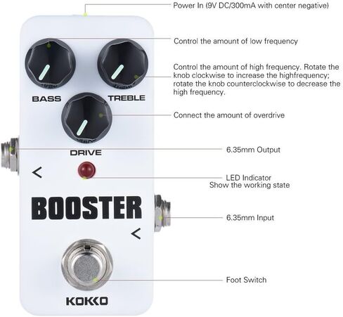 JUMP KOKKO Electric Guitar Effect Pedal True Bypass Full Metal Shell (PHASER) in Saudi Arabia