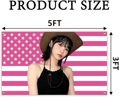 Generic LE SSERAFIM Sakura America Tapestry, 3x5 Ft Kpop Tapestries with Brass Grommets for Funny College Dorm Room Decor, Wall Hanging Sakura Tapestries for Bedroom Living Room Decorations, Style 01 in Saudi Arabia