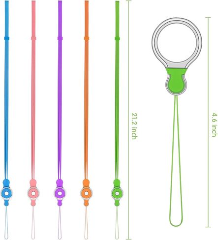 Wishouse Lanyards لأجهزة الاتصال اللاسلكي، سلك عرض متين وحزام رقبة شديد التحمل مع مشبك أمان قابل للفصل 21 بوصة 5 عبوات in Kuwait