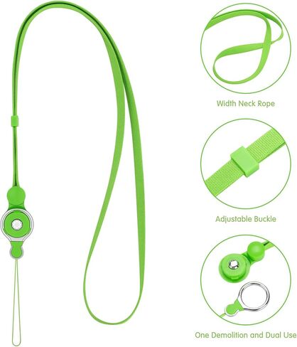 Wishouse Lanyards لأجهزة الاتصال اللاسلكي، سلك عرض متين وحزام رقبة شديد التحمل مع مشبك أمان قابل للفصل 21 بوصة 5 عبوات in Kuwait