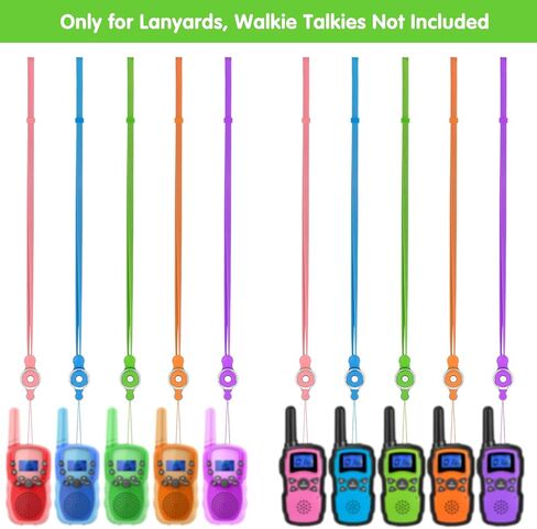Wishouse Lanyards لأجهزة الاتصال اللاسلكي، سلك عرض متين وحزام رقبة شديد التحمل مع مشبك أمان قابل للفصل 21 بوصة 5 عبوات in Kuwait
