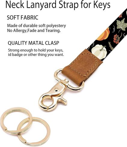 Lanyards for Keys, Durable Keychain Long Lanyard for Women Men, Cute Neck Lanyard for ID Badges Holder, Wallets, key in Kuwait