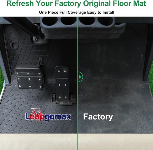 EZGO TXT Floor Mat, Full Coverage Golf Cart Floor Mat Liner Replacement for EZGO TXT, Express S4 (2012-2020), Workhorse,Valor, Star Classic 36V Models Non-Slip&Easy to Clean Black in Saudi Arabia