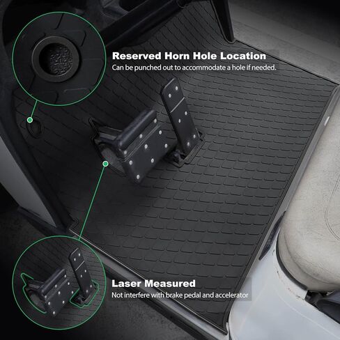 EZGO TXT Floor Mat, Full Coverage Golf Cart Floor Mat Liner Replacement for EZGO TXT, Express S4 (2012-2020), Workhorse,Valor, Star Classic 36V Models Non-Slip&Easy to Clean Black in Saudi Arabia