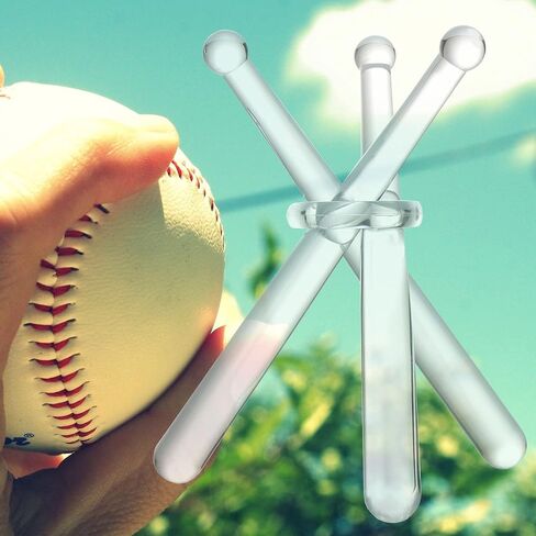 Baseball Stand Baseball Holders for Balls Display Acrylic Baseball Bat Display Stand Holder Display Baseball Centerpieces for Tables for Kids and Sports Lover (2 Pack) in Saudi Arabia
