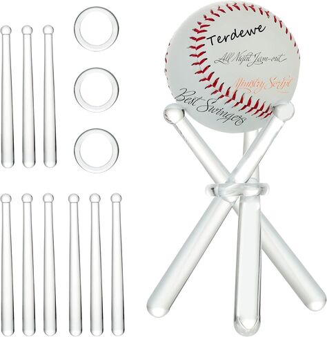 Baseball Stand Baseball Holders for Balls Display Acrylic Baseball Bat Display Stand Holder Display Baseball Centerpieces for Tables for Kids and Sports Lover (2 Pack) in Saudi Arabia