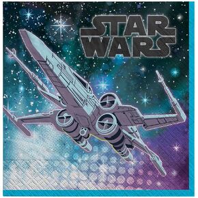 "Star Wars" Galaxy of Adventures Luncheon Napkins, 6.5" (16-Pack) - Paper Napkin Set, Featuring Iconic Characters