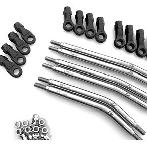 Club 5 Racing Husky Link Hi-Clearance Suspension Links for Redcat Fusion/Ascent, Silver