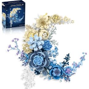 Moon Flower Building Set Botanical Collection Blossom for Wall Decor -934pcs