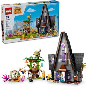LEGO Despicable Me 4 Minions and Gru's Family Mansion, Minions Toy House and Tree Playset from Movie, Fun Despicable Me Toy, Creative Gift for Boys and Girls Aged 8 and Up, 75583