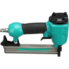 Pneumatic Upholstery Stapler Heavy-Duty Pneumatic Nail Gun Rubber Grip Portable Pneumatic Straight Nailer Stapler Use for Woodworking Projects