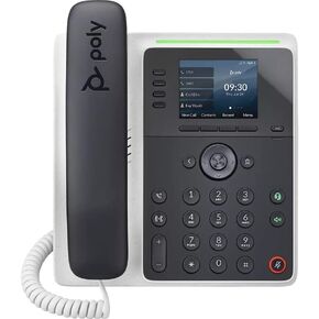 Poly Edge E220 IP Desk Phone (Plantronics + Polycom) – Designed for use in Common Areas – 4-line Keys Supporting up to 16 Lines - Integrated Bluetooth for Mobile Phone and Headset Pairing (Renewed)