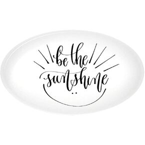 Infusion Be The Sunshine Crystal Oval Paperweight with Gift Box