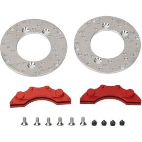 RC Wheel Brake Disc, RC Aluminum Disc Brake Caliper Set, 1.4 Inch, Highly Simulated RC Brake Disc for 1/10 RC Cars