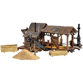 Micro-Mark Woodland Scenics Landmark Structures Built & Ready Buzz's Sawmill, HO Scale