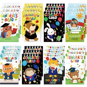 24 Packs Patriotic Mini Notepads 4th of July Spiral Notebooks Pocket Memo Pads Independence Day American Flag Red White Blue USA Party Favors Gifts for Memorial Day Labor Day Veterans Day, 8 Designs