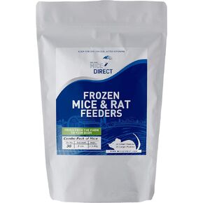 MiceDirect Frozen Mice Combo Pack of Small Pinkies & Pinkies Feeder Mice - Food for Corn Snakes, Ball Pythons, Lizards – 40 Ounce (Pack of 100)