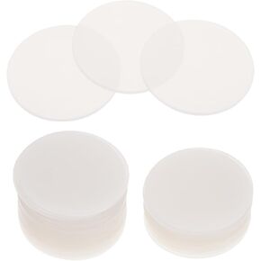 NUOBESTY 30pcs Transparent Acrylic Discs Round Clear Acrylic Sheets for Crafts Painting and Home Decor Thickness Unfinished Blanks for Creative Projects
