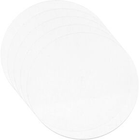 STOBOK 5pcs Acrylic Disc Acrylic Ornament Blanks Clear Circle Acrylic Blanks Acrylic Cake Disc Acrylic Rounds Round Acrylic Board Acrylic Plate Stand DIY Craft Material Transparent