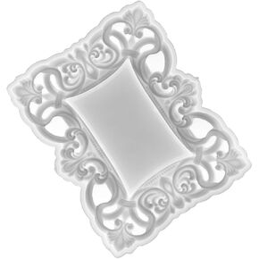 STOBOK Photo Frame Silicone Mold for Epoxy Crafts European Style Picture Frame Mold for Creative Decorations Easy to and