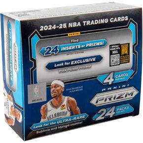 2024-25 Panini PRIZM Basketball Retail Box, 24 Packs per Box, 4 Cards per Pack