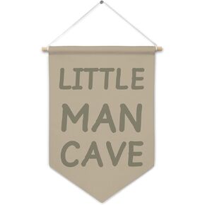 Cilrii Sage Green Little Man Cave Canvas Banner Wall Decor in Kuwait