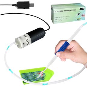 Electric Diamond Art Painting Pen, Adjustable Power, The Vacuum Diamond Art Pen Makes Almost No Sound During Operation, and The Ergonomic Design is Comfortable to Hold. (Black)