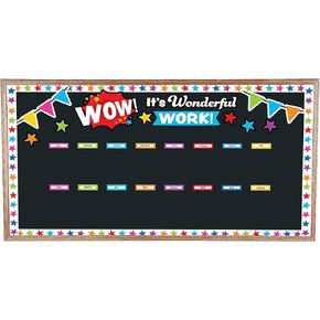 Wow Work Wall Bulletin Board Set – 62 Pieces