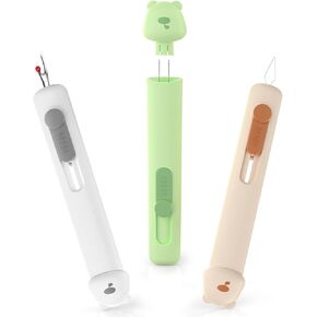 2025 3-in-1 Tomatic Eeedle Threaders ، Seam Ripper ، Box Needle ، 3pcs Thread Remover Tool لخياطة اليد ، خياطة مجموعة الإبرة السريعة.