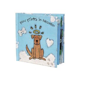 الكلب Speak Paw Prints in Heaven Gardcover Pet Memorial Book - قصة فقدان الحيوانات الأليفة المريحة للأطفال - هدية ذكرى مدروسة للأطفال الذين يتعاملون مع فقدان الحيوانات الأليفة