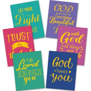 Kisston 18 Pack Faith Scripture File Folders Letter Size, 9. 3 x 12. 2 Inches, Two Pocket Religious Decorative File Folders with Inspirational Sayings for Homework School Office Bulk, A4 Letter Size