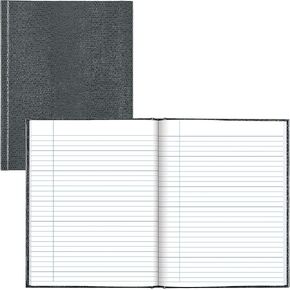 Blueline Executive Journal, Lizard-Like, Hard Cover, Perfect Binding, 150 Pages, 9.25" x 7.25", Black (A7.BLK)