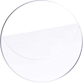 NUOBESTY Acrylic Round Disc Thick Acrylic Sheet for Projects Crafting Tabletop Protectors and Art Displays