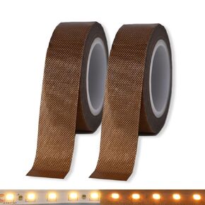 Light Dimming Tape 2 PCS 0.59inx29ft Led Light Strip Masking Tape Lighting Soften Cover Sticker, Coffee-Colored