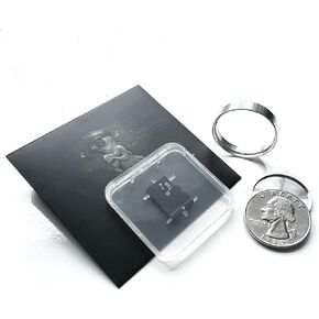 Secret Quarter - Concealed Compartment Coin with Bonus 1GB Micro SD Card Included - Realistic Plastic Quarter Replica for Pranks and Fun