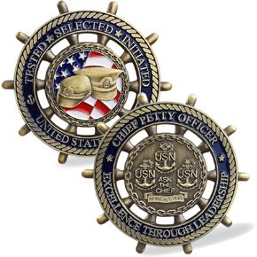 USA Sailor's Creed Military Coin Veteran Core Value Challenge Coin