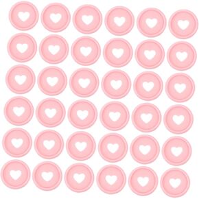 Angoily 50pcs Multi-use Binding Discs Macaron Heart-Shaped Loose-Leaf Binding Tools for Notebooks Planners and Journals Design for Easy Page Organization