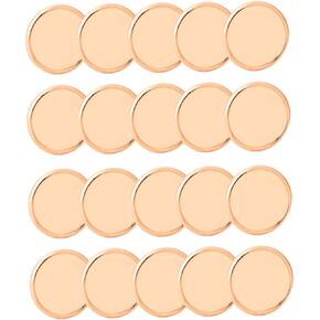 20pcs Mushroom Hole Binder Mushroom Binding Rings Notebook Making Loose Leaf Discs Loose Leaf Ring Discs Book Binding Supplies Expansion Discs Round Binder Disc Golden