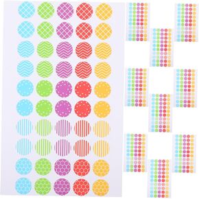 DOITOOL Hole Punch Stickers 10 Sheets Reinforcement Stickers for Paper Holes Binder