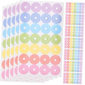 Angoily Hole Punch Stickers 20 Sheets Paper Hole Reinforcement Labels Sticker Packs for Adults