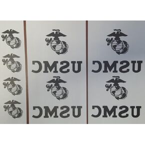 VN Era USMC EGA Transfer Set (Black), Small