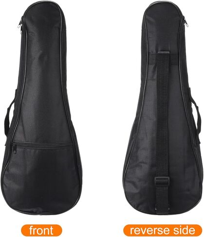 MECCANIXITY Ukulele Case 26 Inch Ukulele Bag Single Shoulder Backpack with Adjustable Straps Black in Saudi Arabia