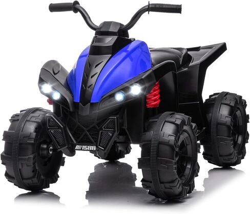 4 Wheeler for Kids, 12V Battery Powered Ride On ATV, Electric 4 Wheeler Quad ATV Car with MP3, USB, LED Headlight Ride On Toys for Kids 3-6 Years (Pink) in Saudi Arabia