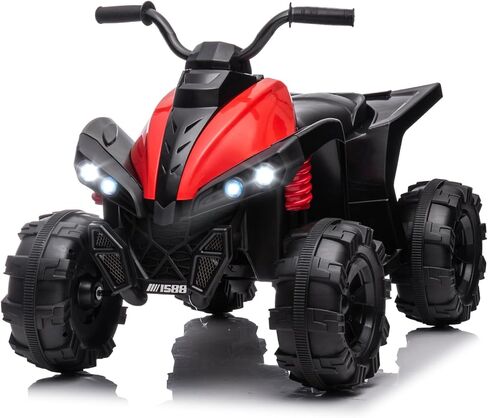 4 Wheeler for Kids, 12V Battery Powered Ride On ATV, Electric 4 Wheeler Quad ATV Car with MP3, USB, LED Headlight Ride On Toys for Kids 3-6 Years (Pink) in Saudi Arabia