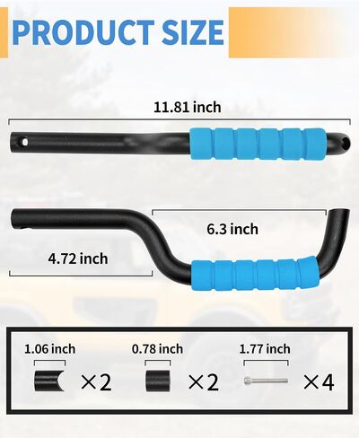 Bronco Front & Rear Roll Bar Grab Handles Compatible with 2023 2024 New Ford Bronco 2021 2022 4 Door, Aluminum Alloy Grip Handles Bronco Interior Accessories, 4 Pack(Not Fit Bronco Sport) in Saudi Arabia