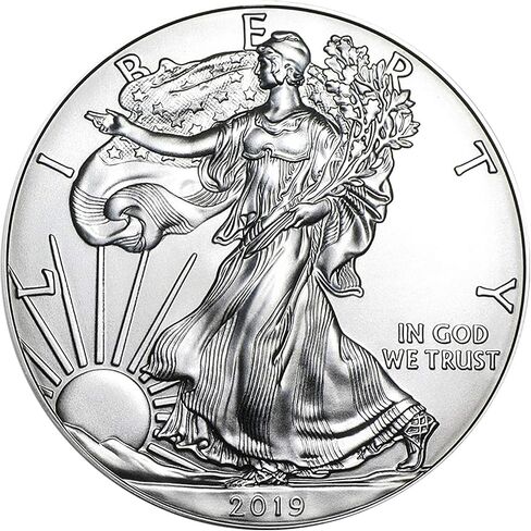 الولايات المتحدة الأمريكية 2019 $ 1 American Silver Eagle Coin - MS70 PCGS - اليوم الأول من الإصدار in Saudi Arabia
