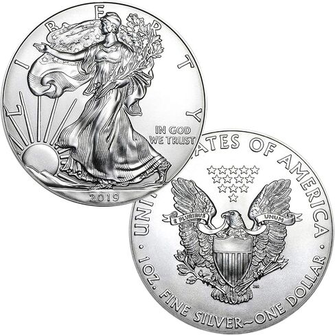 الولايات المتحدة الأمريكية 2019 $ 1 American Silver Eagle Coin - MS70 PCGS - اليوم الأول من الإصدار in Saudi Arabia