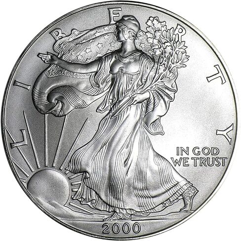 USA 2000 $1 American Silver Eagle Coin - MS69 PCGS - United States Mint in Saudi Arabia